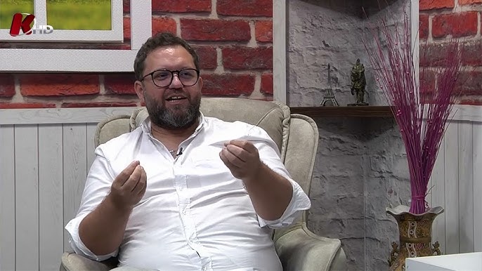 Image of Orhan Ceka in a television interview
