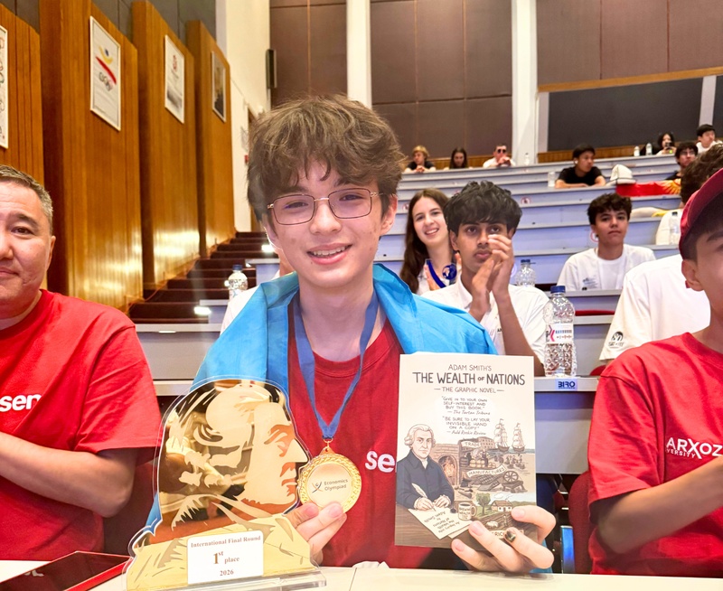 Batyrkhan, the winner of the Economics Olympiad from Kazakhstan